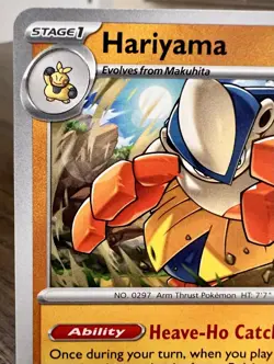 Hariyama Pokemon Prize Pack Series 8 Promo Pokemon Card NM/LP Meg - Image 2