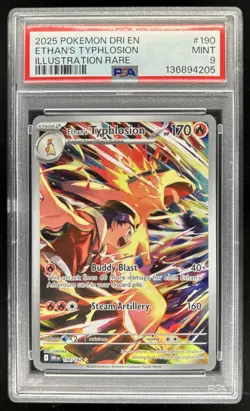 2025 Pokemon Destined Rivals Ethan's Typhlosion #190/182 PSA 9 - Image 1