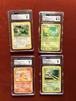 Pokemon Cards graded lot x4 Vintage Slabs Gym Jungle & More - Image 1
