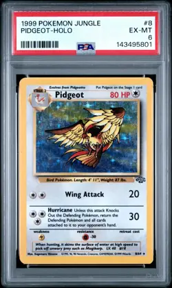 1999 POKEMON JUNGLE #8 PIDGEOT-HOLO PSA 6 - Image 1