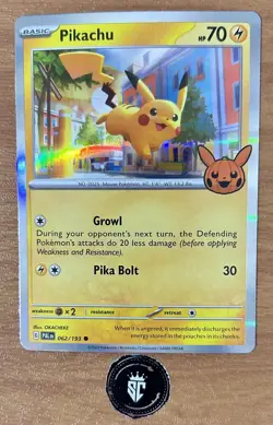 Pokemon TCG - Trick or Trade 2023 - Pikachu HOLO 062/193 - Image 1