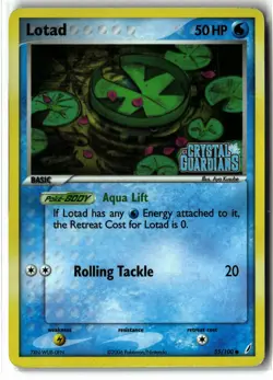 Lotad ⭐ 55/100 Holo Stamped Crystal Guardians 2006 Pokemon LP - Image 1