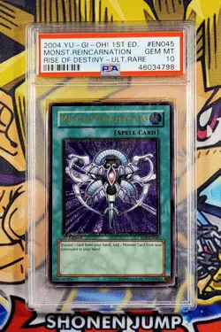 Yu-Gi-Oh! MONSTER REINCARNATION 1st Rise Of Destiny RDS-044 Psa 10 Ultimate Rare - Image 1