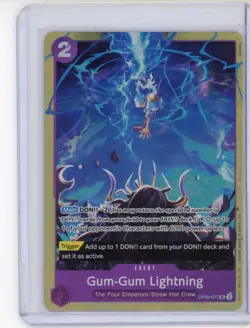 Gum-Gum Lightning OP09-077 English Foil One Piece Premium Best Selection Vol 4 - Image 1