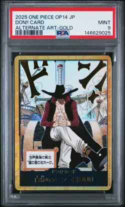 2025 ONE PIECE JPN OP14-THE AZURE SEA'S SEVEN ALTERNATE ART DON!! CARD PSA 9 - Image 1