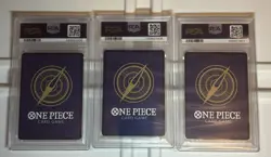 Luffy Sabo Ace WINNER One Piece 3rd Anniversary 3 Brothers Sequential PSA 10 - Image 2