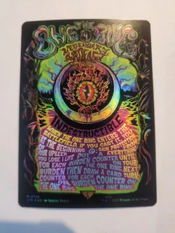the one ring borderless poster foil NM - Image 1