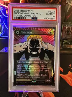 Eddie Brock (0233) (Borderless Foil) Marvel's Spider-Man PSA 10 Gem Mint - Image 3