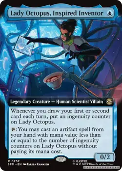 Lady Octopus, Inspired Inventor (Extended Art) [SPM - 252] - NM [Foil] TCG MTG - Image 1