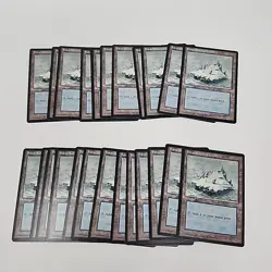 Lot of 24 Ice Age Magic The Gathering MTG Snow Covered Island Land Cards NM/M - Image 1