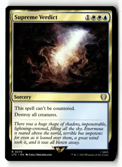 1x MTG Supreme Verdict NM Normal R Commander: The Lord of the Rings - Image 1