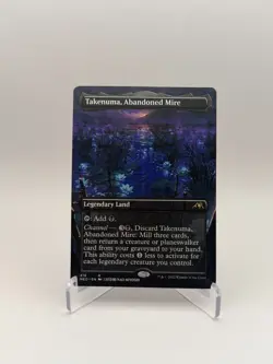 MTG Takenuma, Abandoned Mire (Borderless) Kamigawa: Neon Dynasty Regular LP+ - Image 1