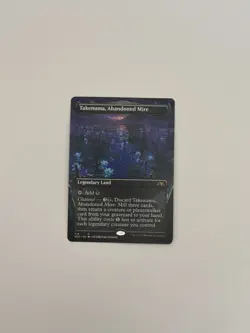 MTG Takenuma, Abandoned Mire (Borderless) Kamigawa: Neon Dynasty Regular LP+ - Image 3