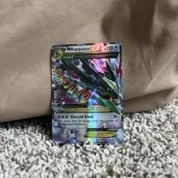 TAG 10 Mega Rayquaza EX 76/108 Pokemon Celebrations Roaring Skies 25th Anv. 2021 - Image 1