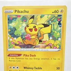 Pokemon Pikachu 052/196 Common Basic Regular Swsh11: Lost Origin TCG Card 2022 - Image 2