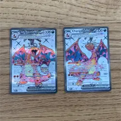Pokemon Charizard ex Ultra Rare Holo 151 Set English Cards Lot of 2 213/165 - Image 1