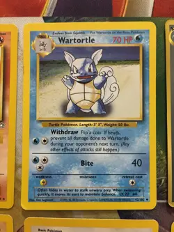 Vintage Pokemon Card Lot WOTC Cards Ditto Stage Error Wartortle - Image 2
