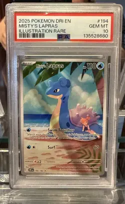 Pokemon 2025 Misty's Lapras 194/182 --Destined Rivals PSA 10 - Image 1