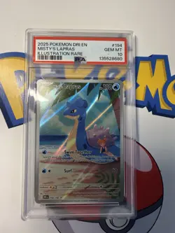 Pokemon 2025 Misty's Lapras 194/182 --Destined Rivals PSA 10 - Image 3