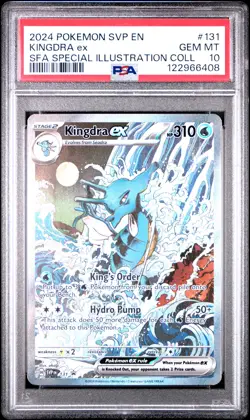 2024 POKEMON SHROUDED FABLE SPECIAL ILLUSTRATION COLLECTION KINGDRA EX PSA 10 - Image 1