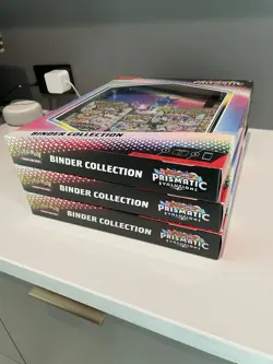 3x Pokemon Prismatic Evolutions Binder Collection Sealed - Image 2