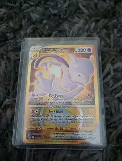 Pokemon : SWSH POKEMON GO MEWTWO VSTAR 086/078 GOLD SECRET RARE PACK FRESH! - Image 1