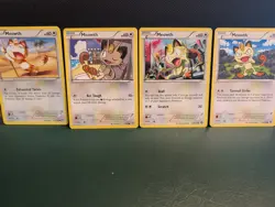 Lot of 4 Meowth Basic Common Pokemon 2015-2016 - Image 1