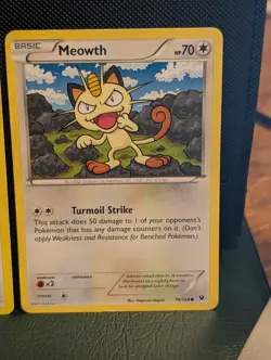 Lot of 4 Meowth Basic Common Pokemon 2015-2016 - Image 2