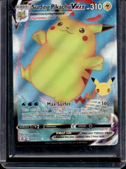 2021 Pokemon SWSH Celebrations Surfing Pikachu VM #009/025 - Image 1