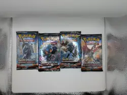 4x Pokemon TCG Sun & Moon Burning Shadows | 2017 Sealed Complete Booster Art Set - Image 1