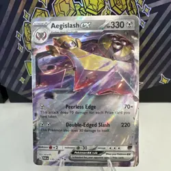 2023 Pokemon PAR EN #135/182 Aegislash EX Mint - Image 1