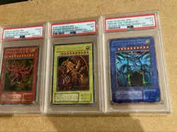 PSA 7-5 2000 Slifer G4-01 Obelisk G4-02 Ra G4-03 GB Promo Secret YuGiOh Japanese - Image 2