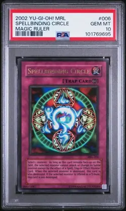 Spellbinding Circle *PSA 10* MRL-006 *Ultra Rare* Pharoah's Servant *2002*Yugioh - Image 1