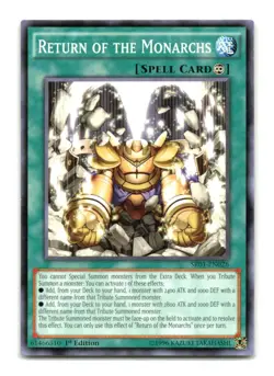 Return of the Monarchs - SR01-EN026 1st Edition - YuGiOh-LP - Image 1