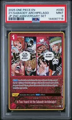 2025 ONE PIECE JPN 2ND ANV SET IN TWO YEARS!! AT THE SABAODY ARCHIPELAGO!! PSA 9 - Image 1