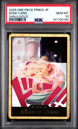 2025 ONE PIECE JAPANESE PRB02-PREMIUM BOOSTER SANJI-GOLD DON!! CARD PSA 10 - Image 1