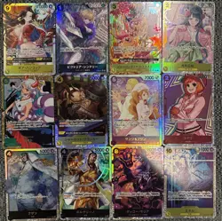 One Piece 12 Card INVEST LOT Japanese OP01 - OP14 FULL/ALT ART UC SEC SR MUST 👀 - Image 1