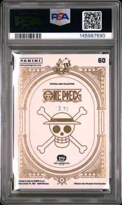 2024 PANINI ONE PIECE TREASURE BOX CARD COLL SPACE HOLO #60 JINBE /90 PSA 9 - Image 2