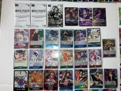 ONE PIECE Card Collection Lot Super Pre, Sealed, OP01 Leader Pre Errata, Foil - Image 5