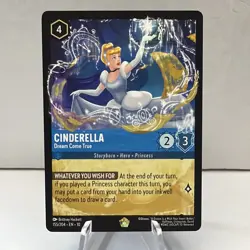 Disney Lorcana Cinderella Dream Come True Whispers In The Well Princess 236/204 - Image 1