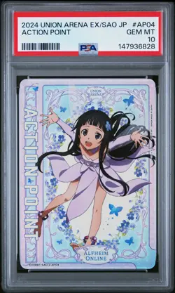 2024 UNION ARENA JPN EX08BT/SAO SWORD ART ONLINE VOL.2 #AP04 ACTION POINT PSA 10 - Image 1