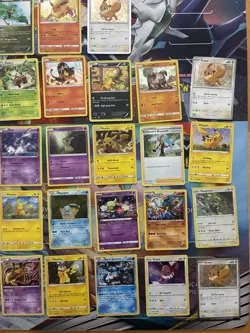 Pokemon Card Lot Holo Promo 38 Cards Fire Rayquaza Eevee Snorlax Mew - Image 2