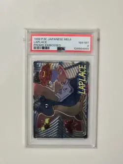 Pokemon Card Lapras Laplace Meiji Embossed Promo 1999 PSA 8 NM-MT - Image 1