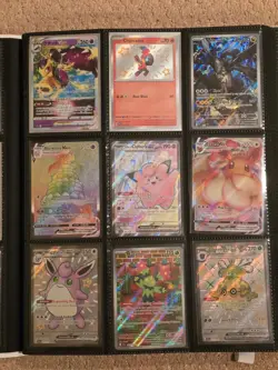 100+ Pokemon TCG Card Binder Lot: MEAG, GX, SIR, SAR, VMAX, V, IR, AR, Gold - Image 3