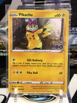 Pokemon Pikachu SWSH234 Pokemon GO Promo Holo 60HP Pokemon TCG Card English NM - Image 1