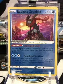 Pokemon TCG - Radiant Greninja 046/189 Astral Radiance Ultra Rare Holo Card - NM - Image 1