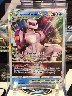 Origin Forme PALKIA VSTAR SWSH254 Full Art Promo Premium Pokemon Card Near Mint - Image 1