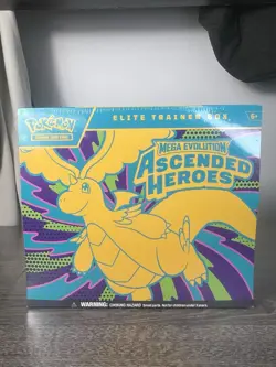 Pokemon Elite Trainer Box Mega Evolution Ascended Heroes Trading Card Game ETB - Image 1