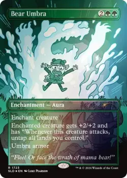 MTG English Bear Umbra (Rainbow Foil) NM Foil Secret Lair - Image 1