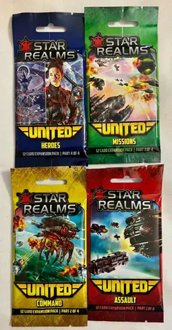 Lot of (4) Star Realms: United - Command 12-Card Expansion Pack - Image 1